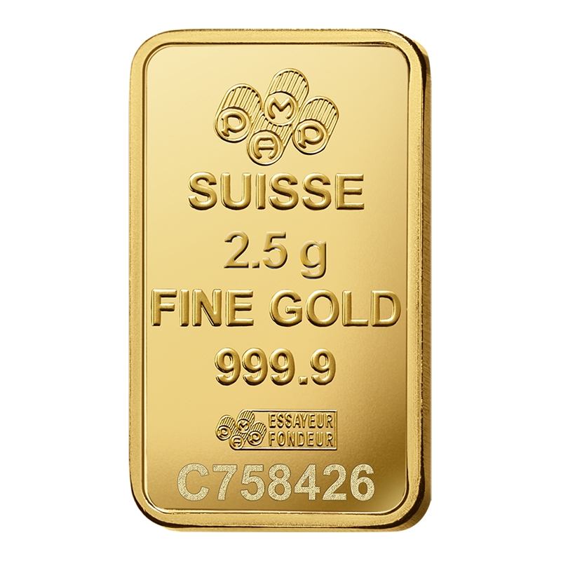 2.5 Gram PAMP Swiss Gold Bullion Bar - Image 4