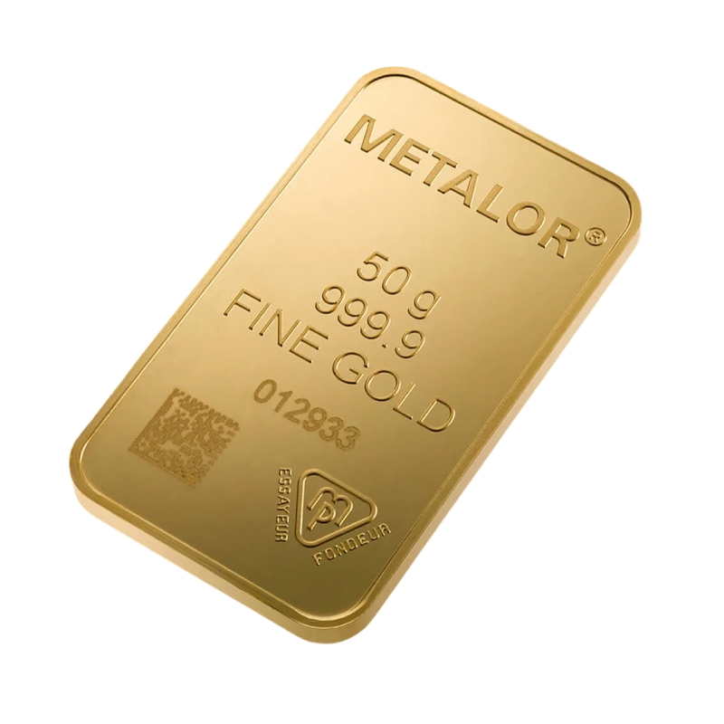 50 Gram Metalor Swiss Gold Bullion Bar - Image 3