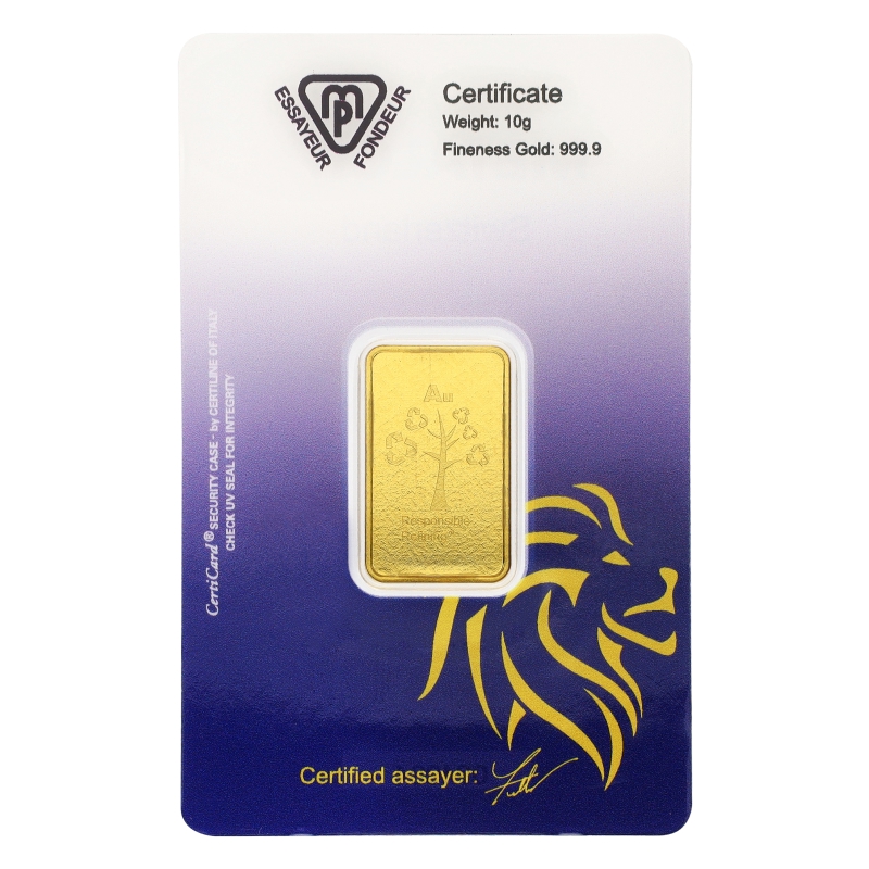 10 Gram Metalor Swiss Gold Bullion Bar - Image 2