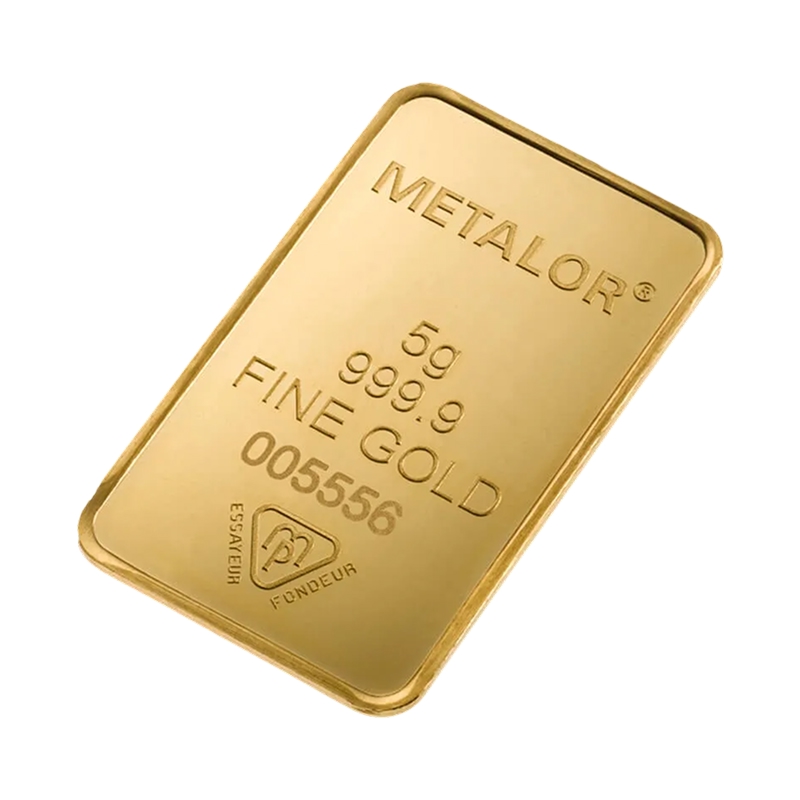 5 Gram Metalor Swiss Gold Bullion Bar - Image 3